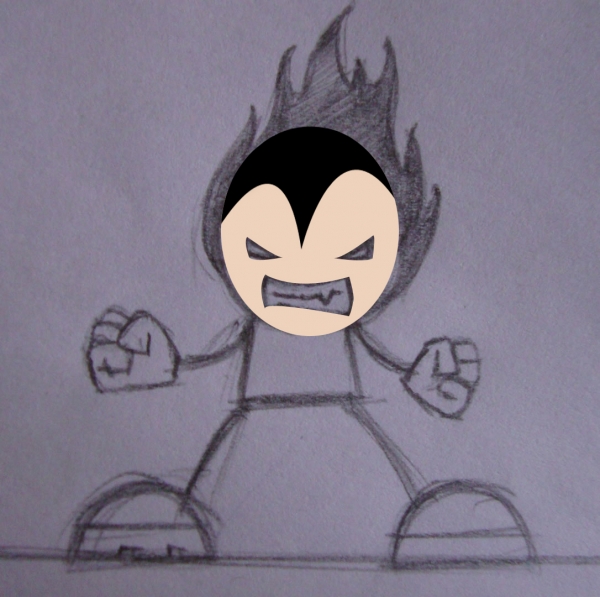Creation of transilvania mascot: Step 2